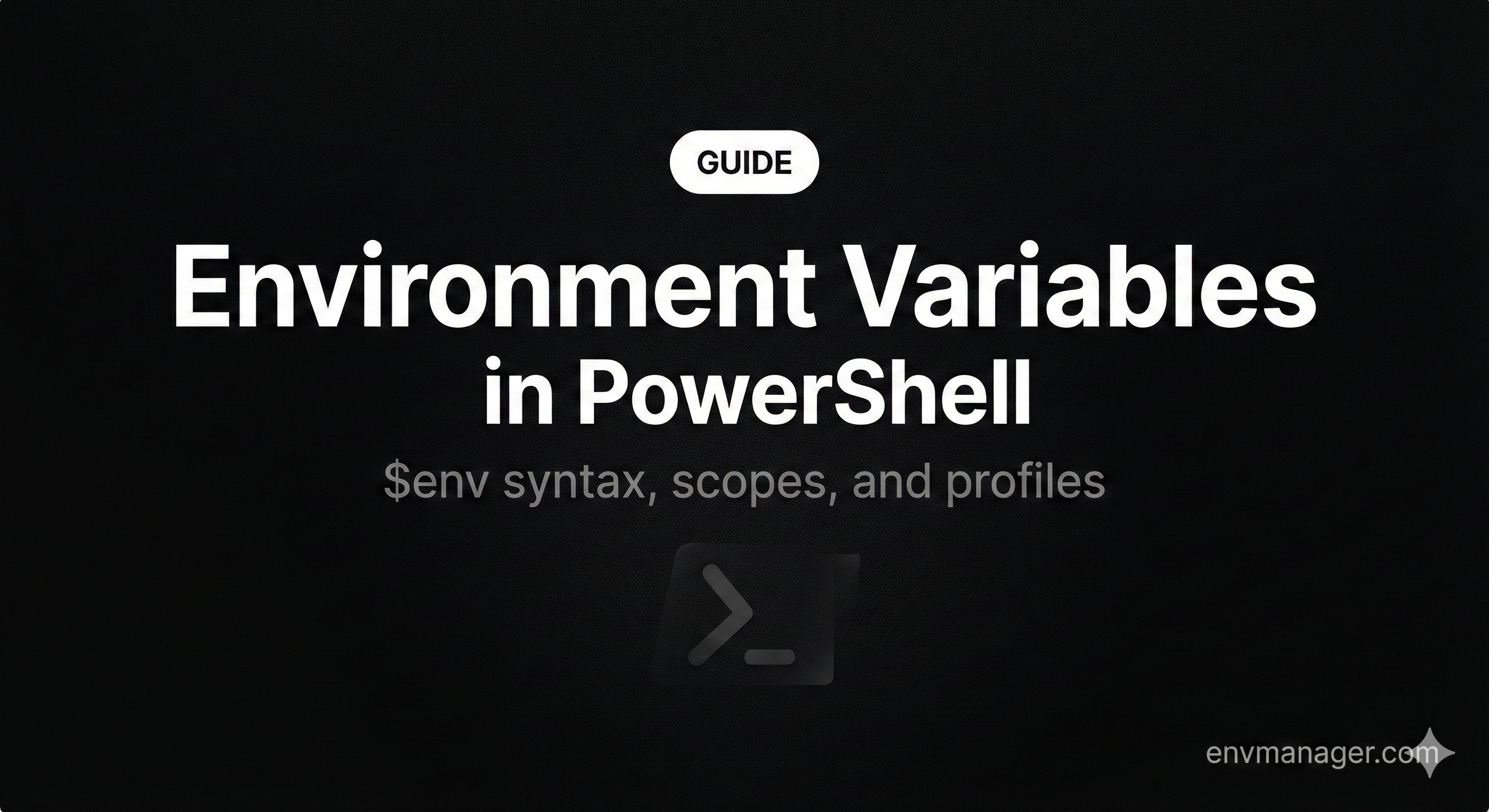 Environment Variables in PowerShell: $env: Syntax, Persistent Variables, and Profiles